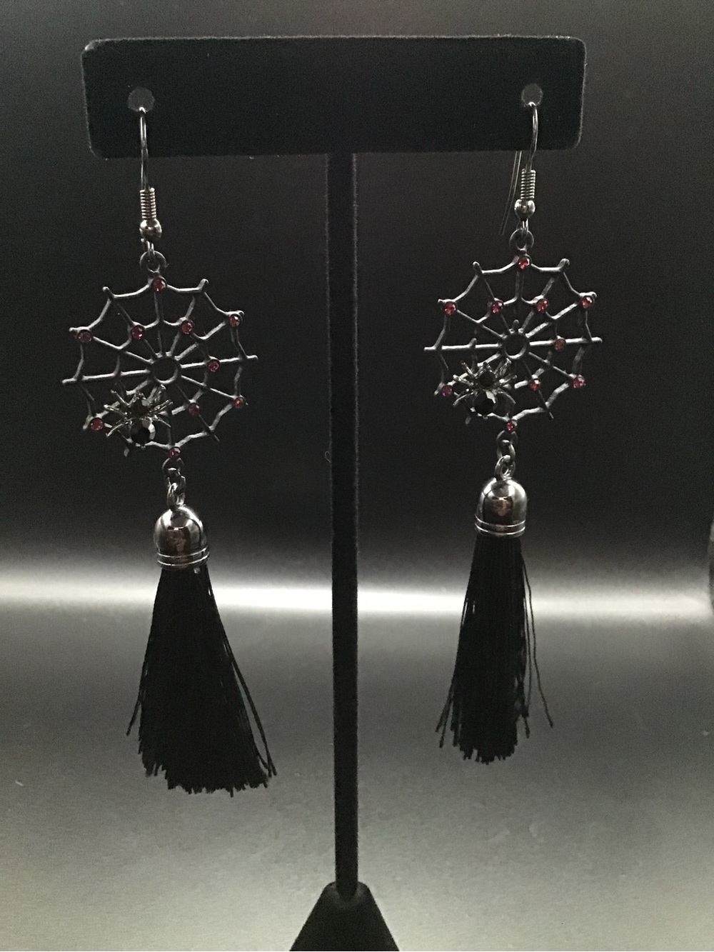 Spiderweb Tassell Earrings